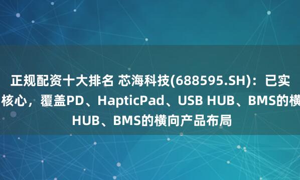 正规配资十大排名 芯海科技(688595.SH)：已实现了以EC为核心，覆盖PD、HapticPad、USB HUB、BMS的横向产品布局